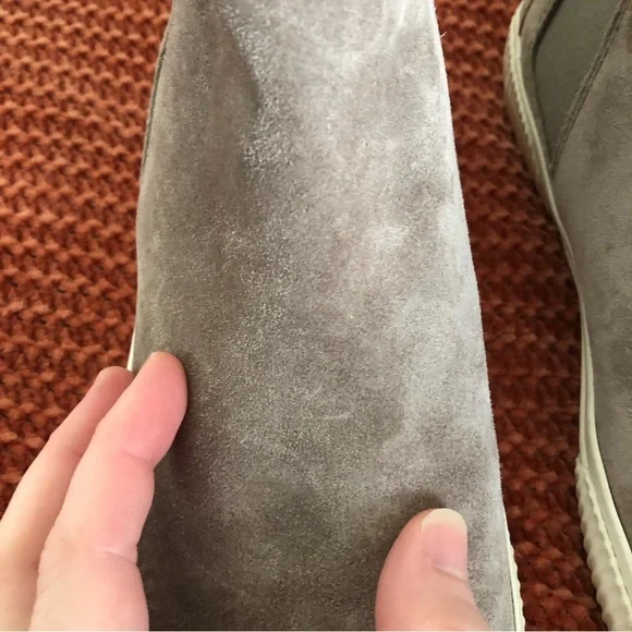 Vince Kelowna High Top Suede Platform Slip On Sneakers Size 8 - Picture 10 of 13